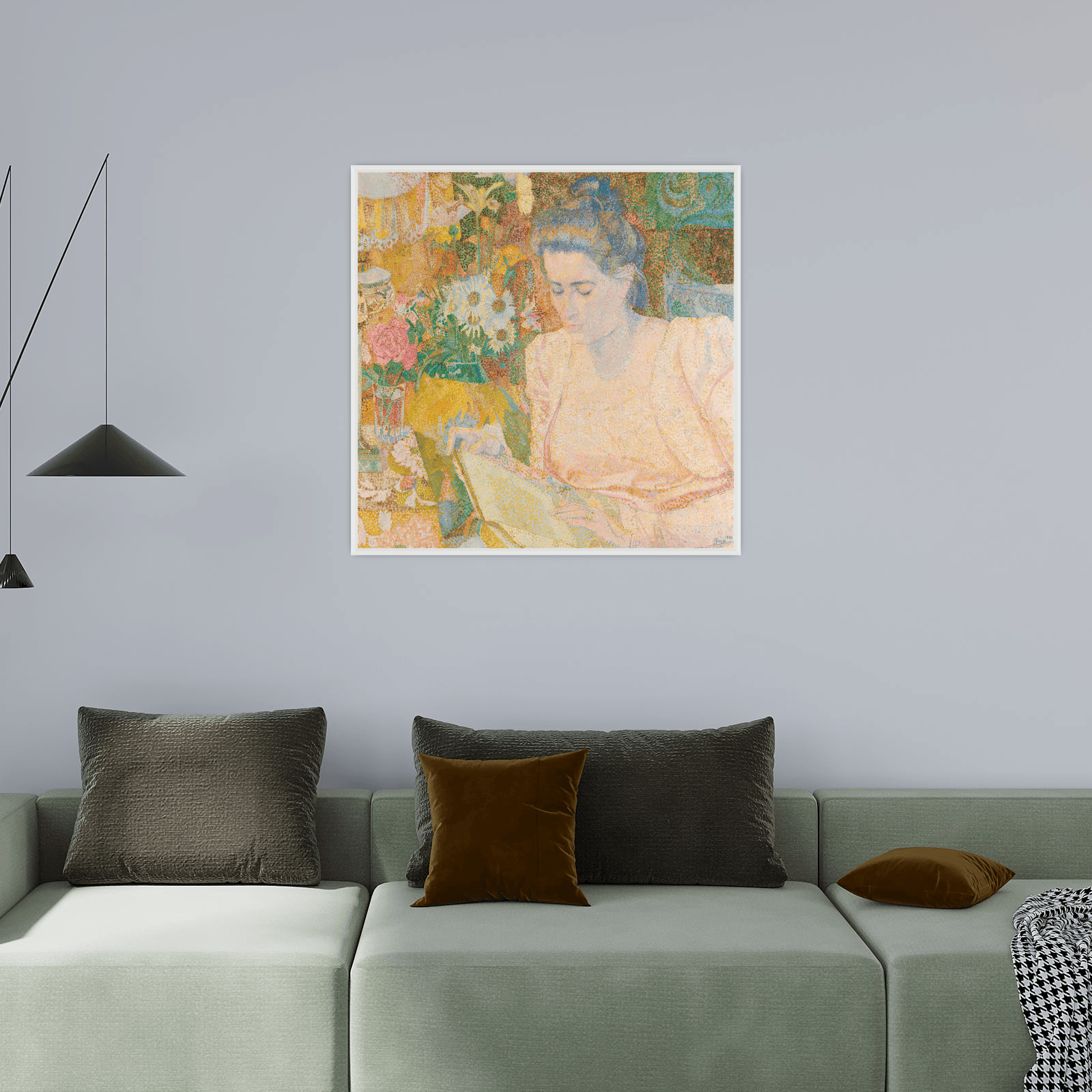 Portrait of Mrs Marie Jeannette de Lange, Jan Toorop - ArtDeco Canvas