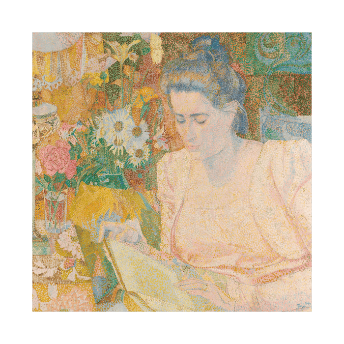 Portrait of Mrs Marie Jeannette de Lange, Jan Toorop - ArtDeco Canvas