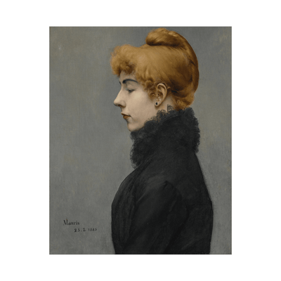 Portrait of a Lady, Charles Maurin - ArtDeco Canvas