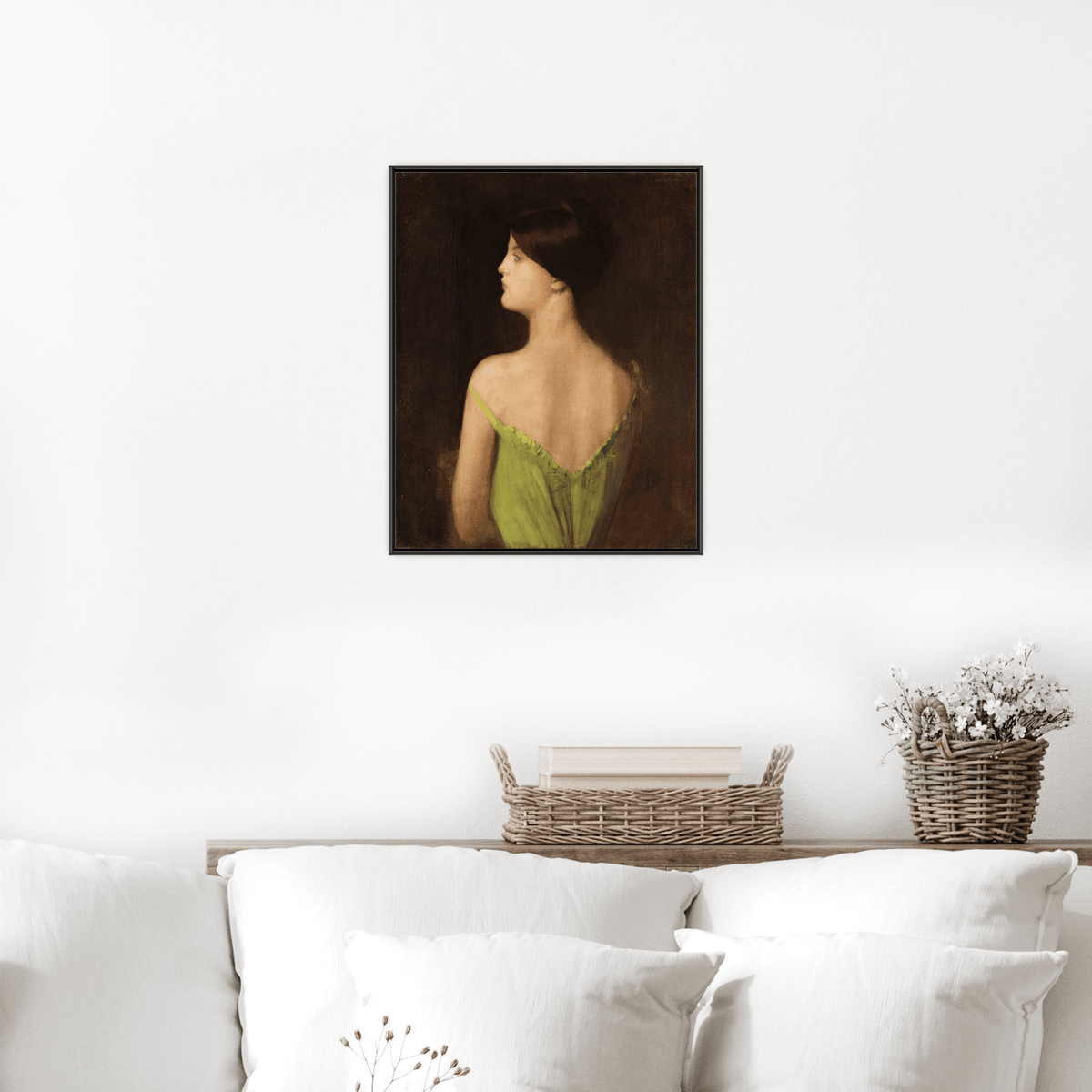 Portrait of a woman, Louis Picard - ArtDeco Canvas