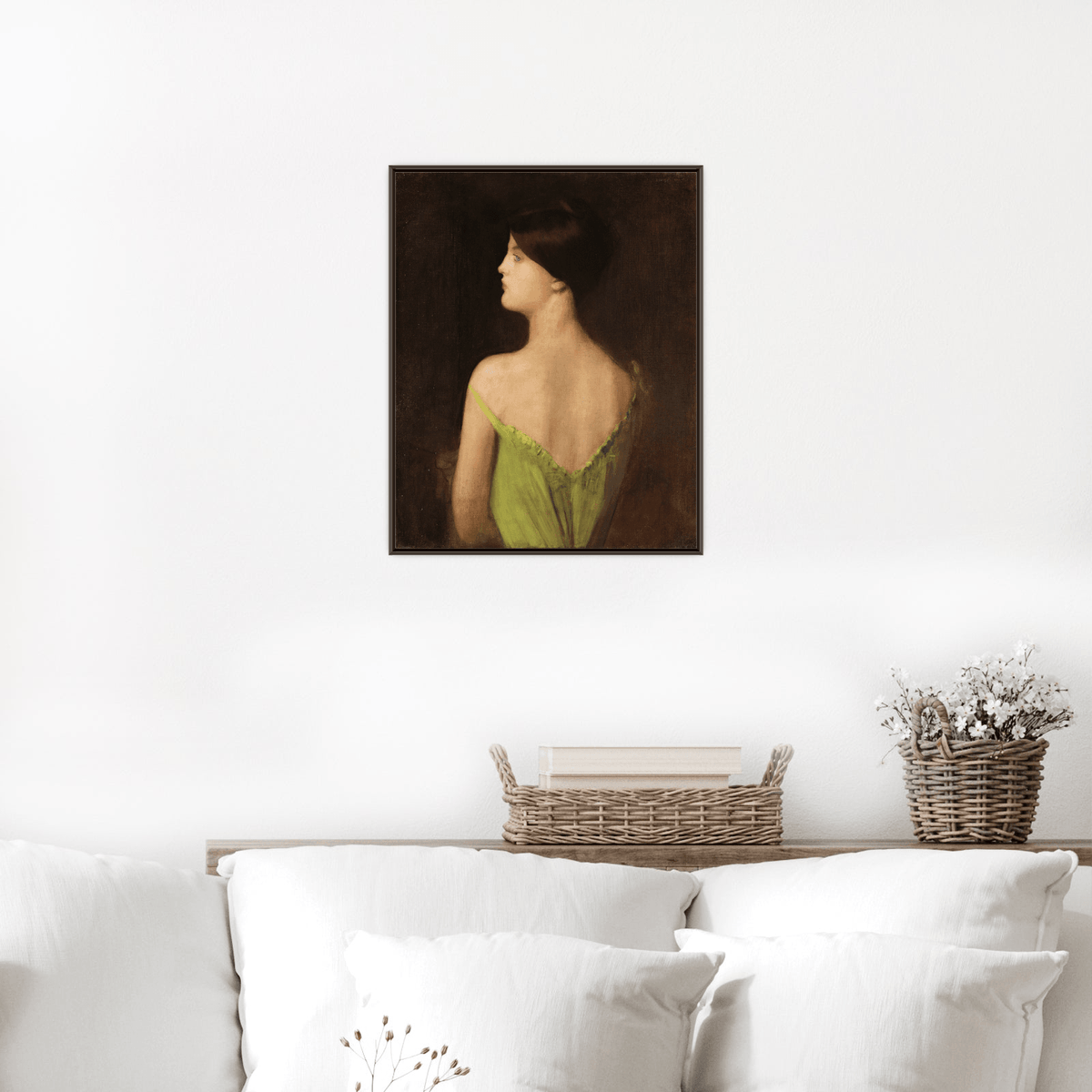 Portrait of a woman, Louis Picard - ArtDeco Canvas