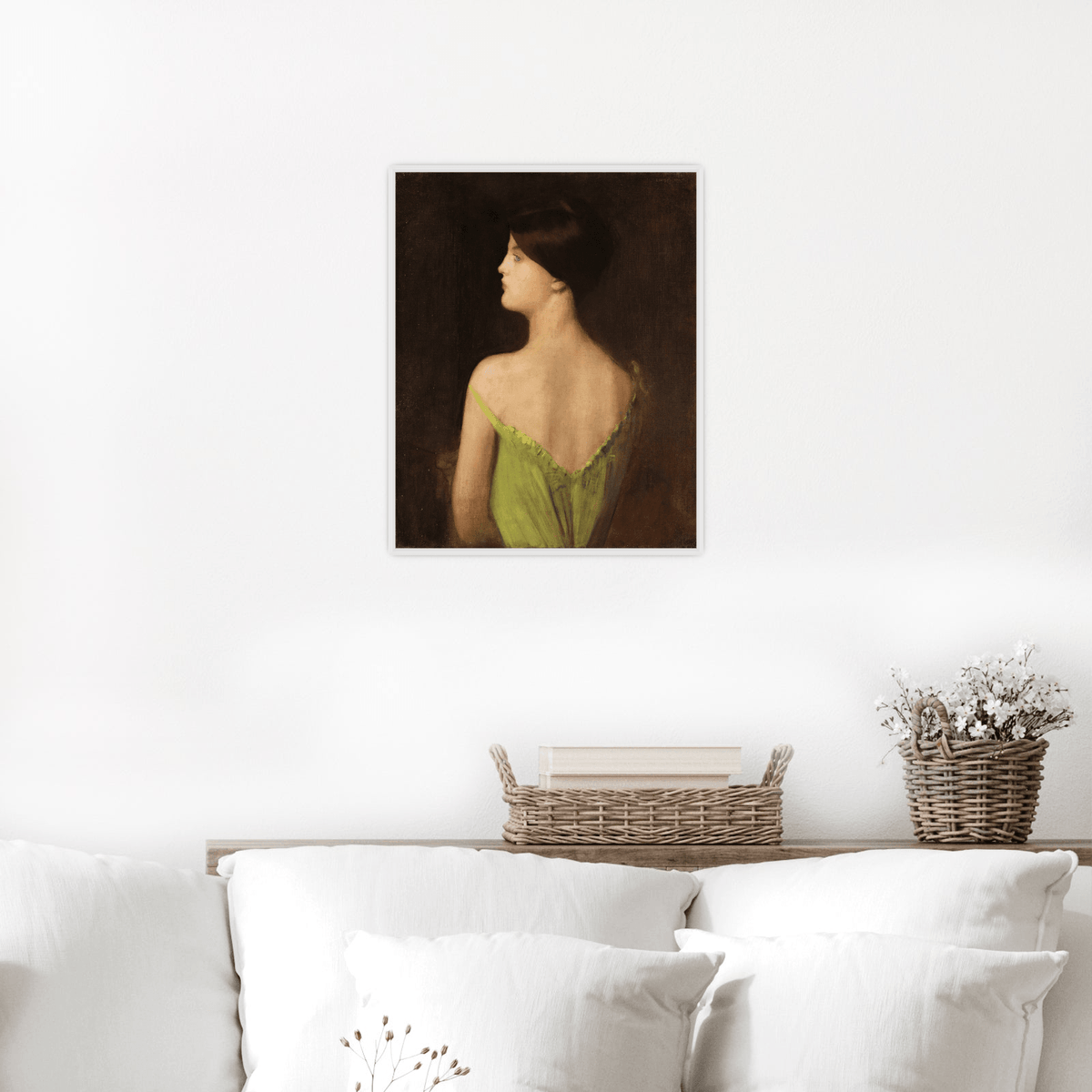 Portrait of a woman, Louis Picard - ArtDeco Canvas