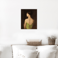 Portrait of a woman, Louis Picard - ArtDeco Canvas