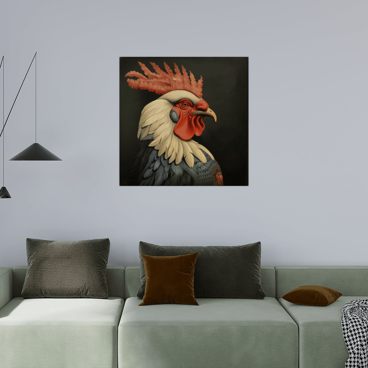 Proud rooster - ArtDeco Canvas