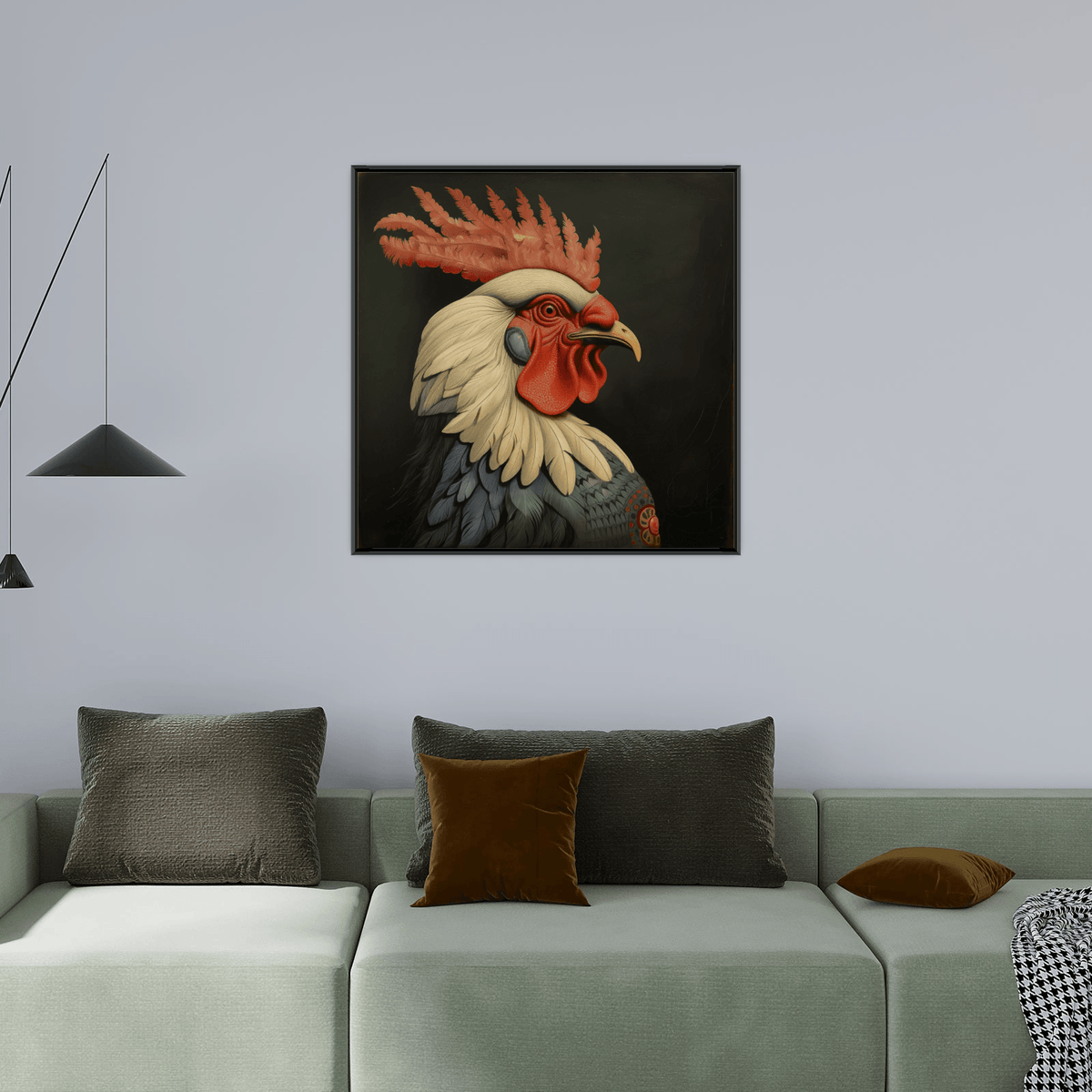 Proud rooster - ArtDeco Canvas