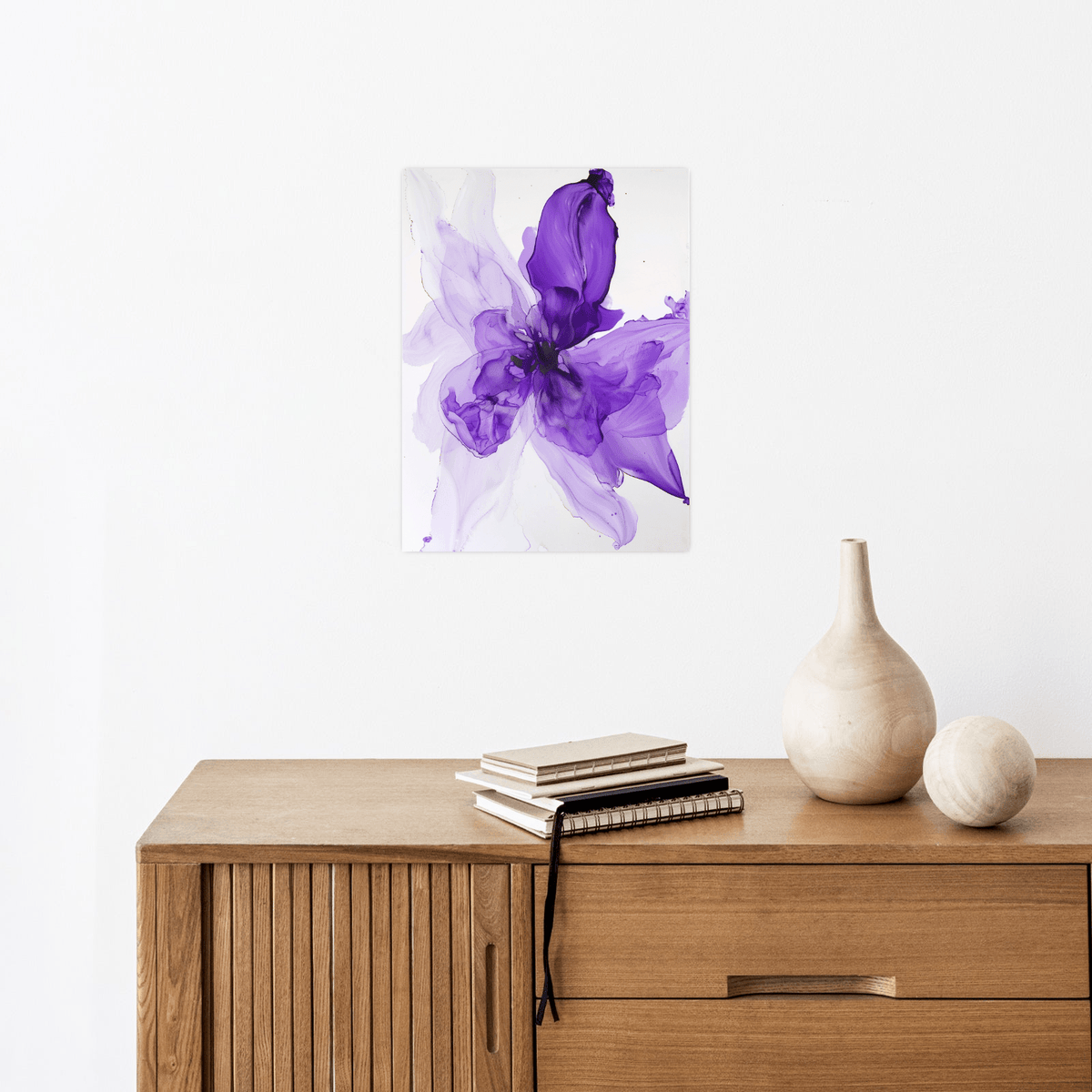 Purple flower lll - ArtDeco Canvas