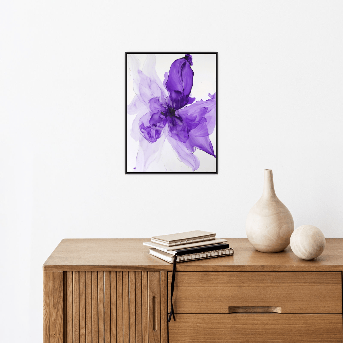 Purple flower lll - ArtDeco Canvas