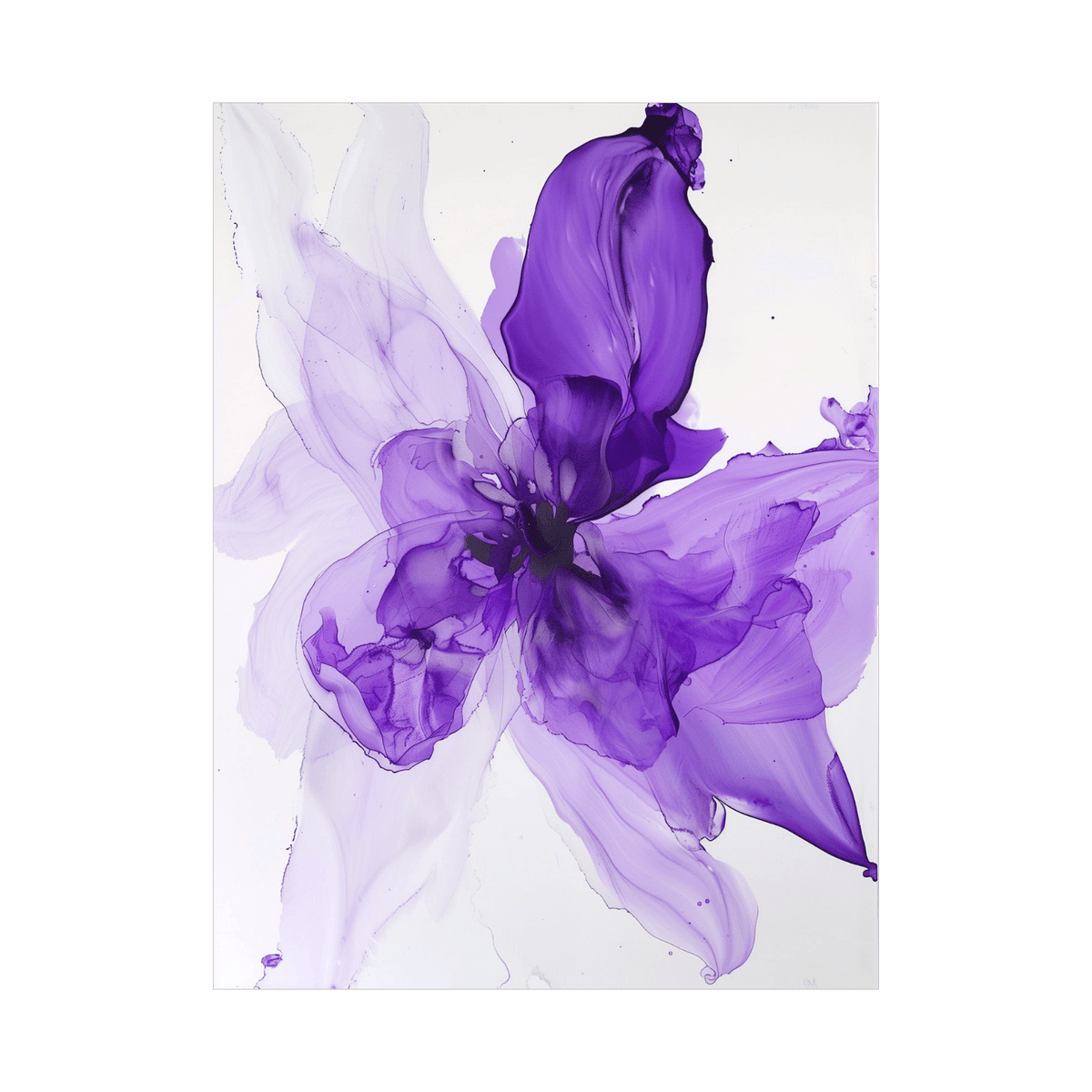 Purple flower lll - ArtDeco Canvas