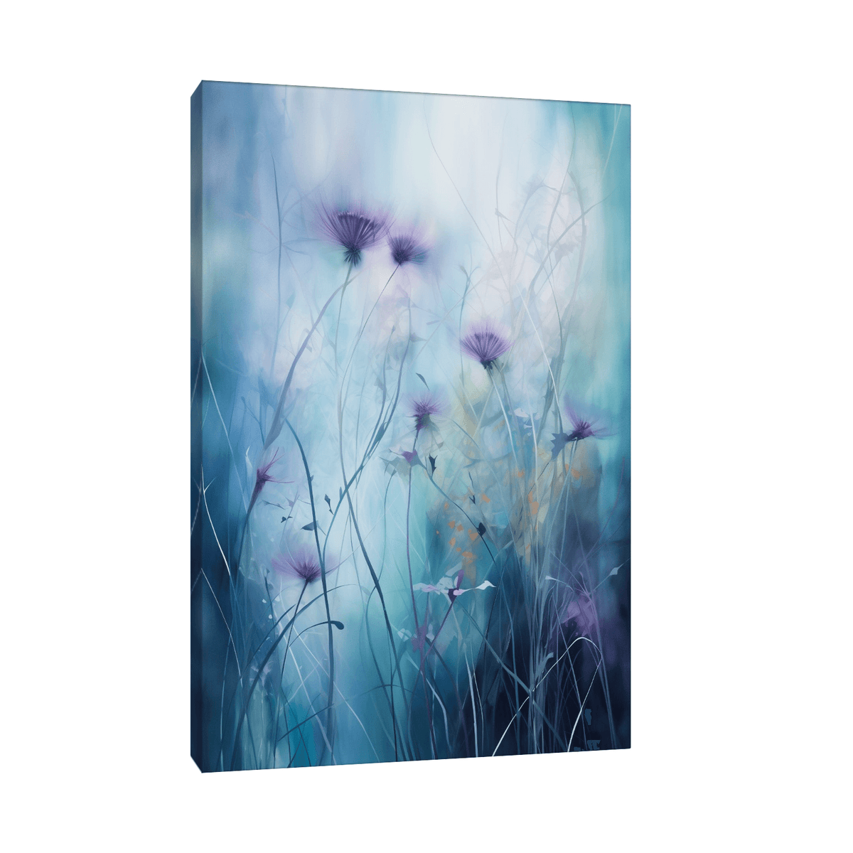 Purple flowers in the meadow - ArtDeco Canvas