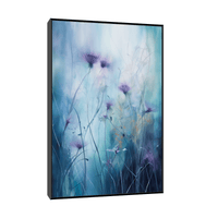 Purple flowers in the meadow - ArtDeco Canvas