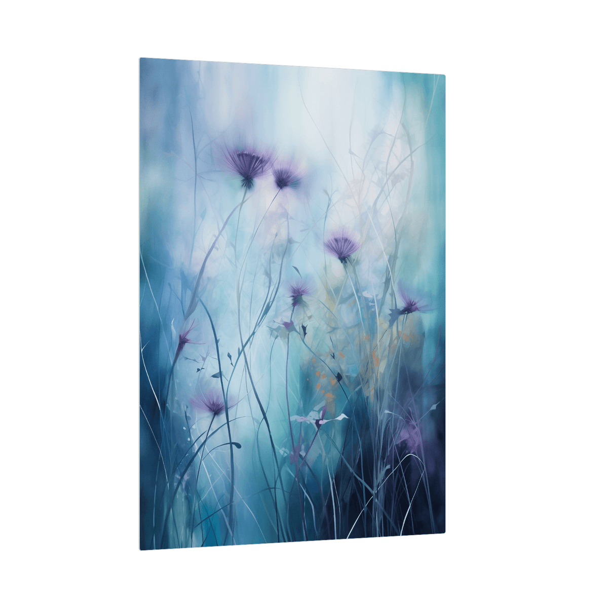 Purple flowers in the meadow - ArtDeco Canvas