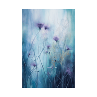 Purple flowers in the meadow - ArtDeco Canvas