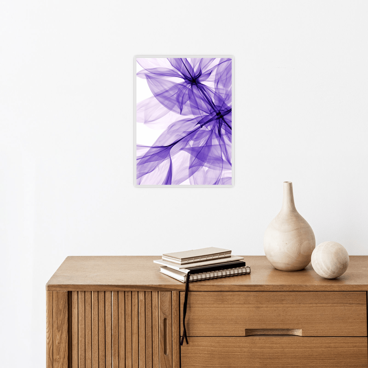 Purple silky flowers - ArtDeco Canvas