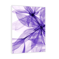 Purple silky flowers - ArtDeco Canvas