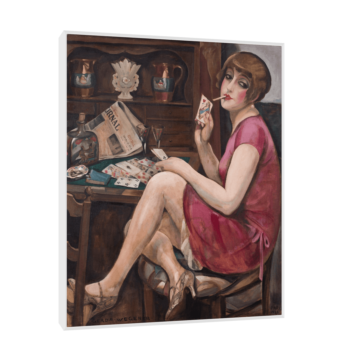 Queen of Hearts, Gerda Wegener - ArtDeco Canvas