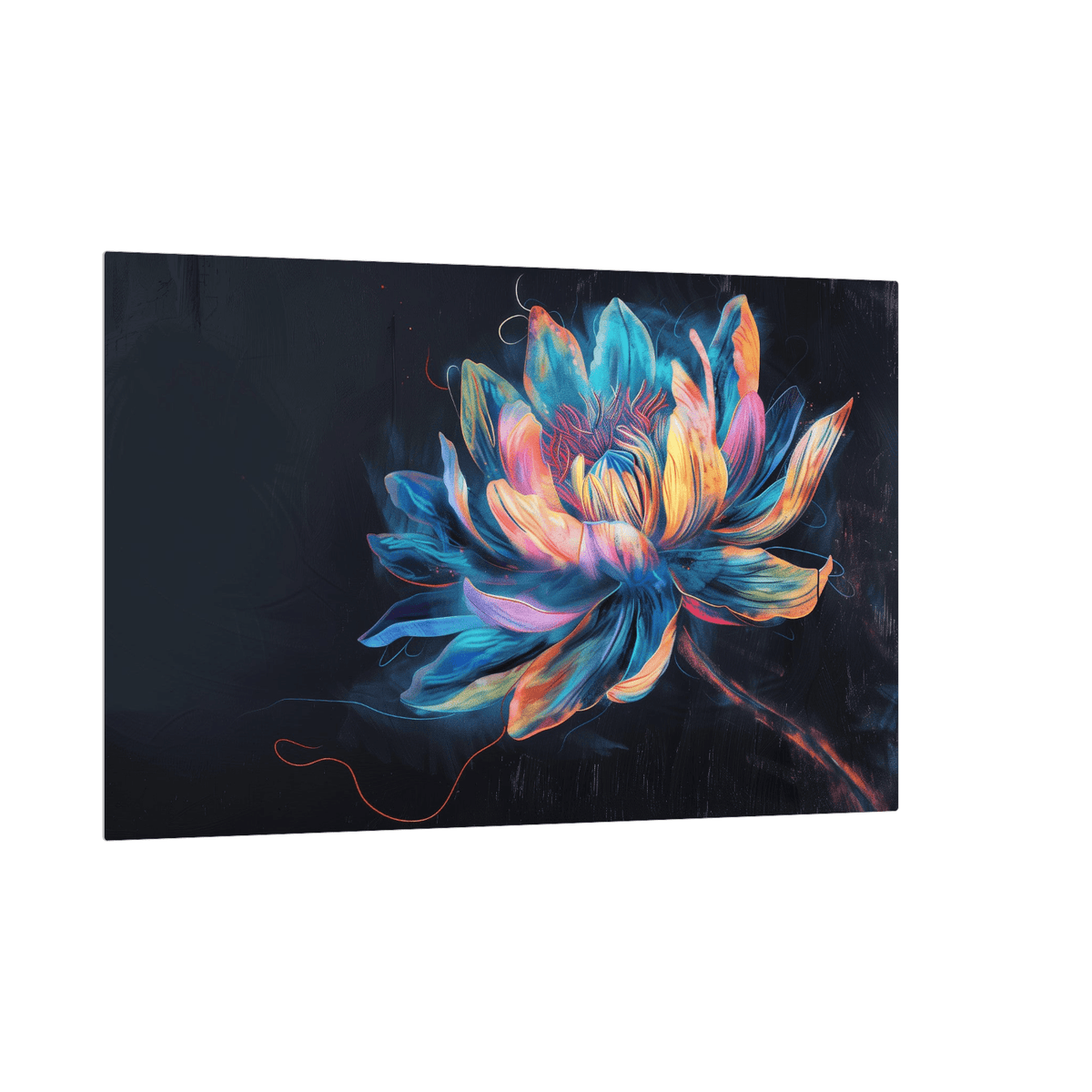 Rainbow flower - ArtDeco Canvas