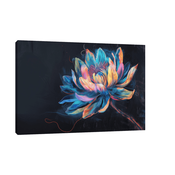 Rainbow flower - ArtDeco Canvas