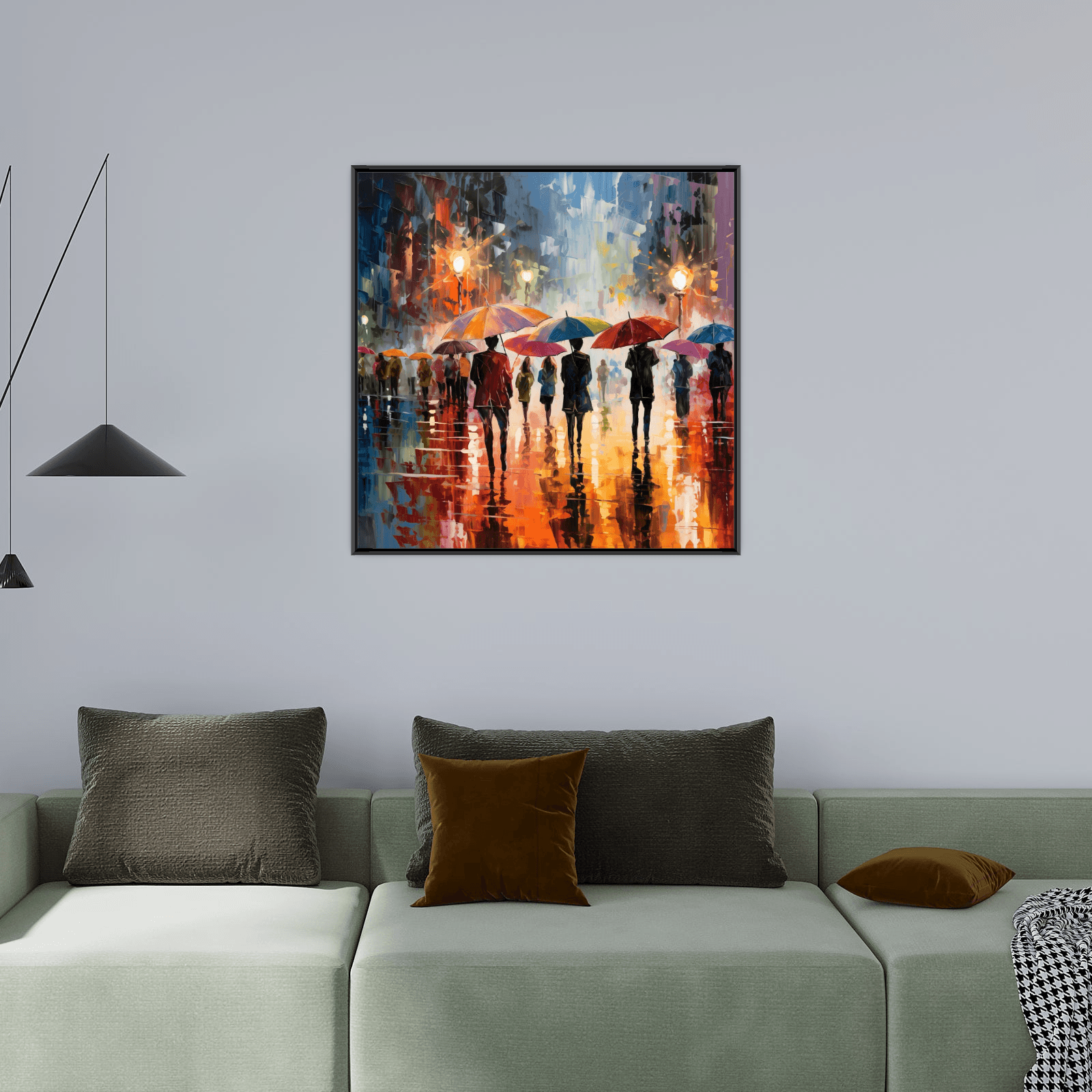 Rainy night ll - ArtDeco Canvas