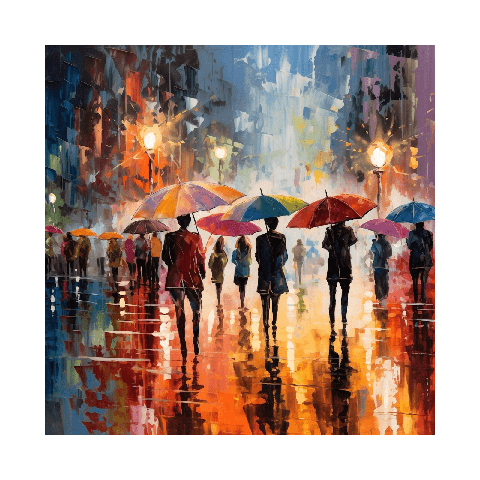 Rainy night ll - ArtDeco Canvas