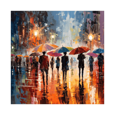 Rainy night ll - ArtDeco Canvas