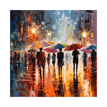 Rainy night ll - ArtDeco Canvas