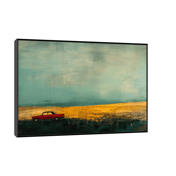 Red car - ArtDeco Canvas