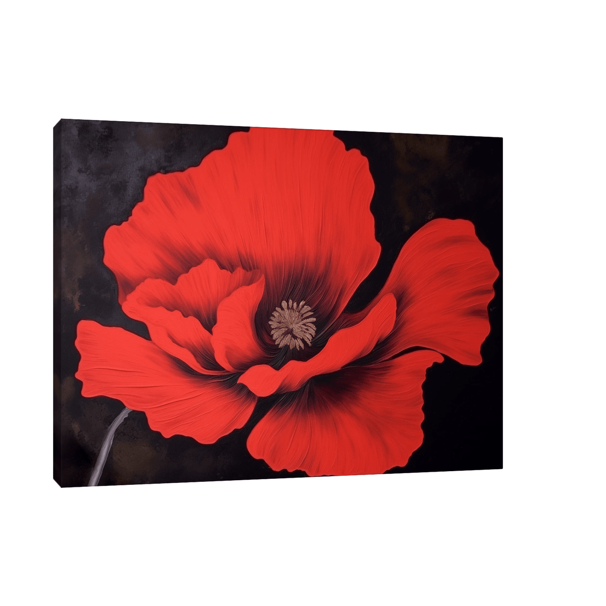 Red carnation - ArtDeco Canvas