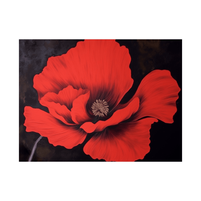 Red carnation - ArtDeco Canvas