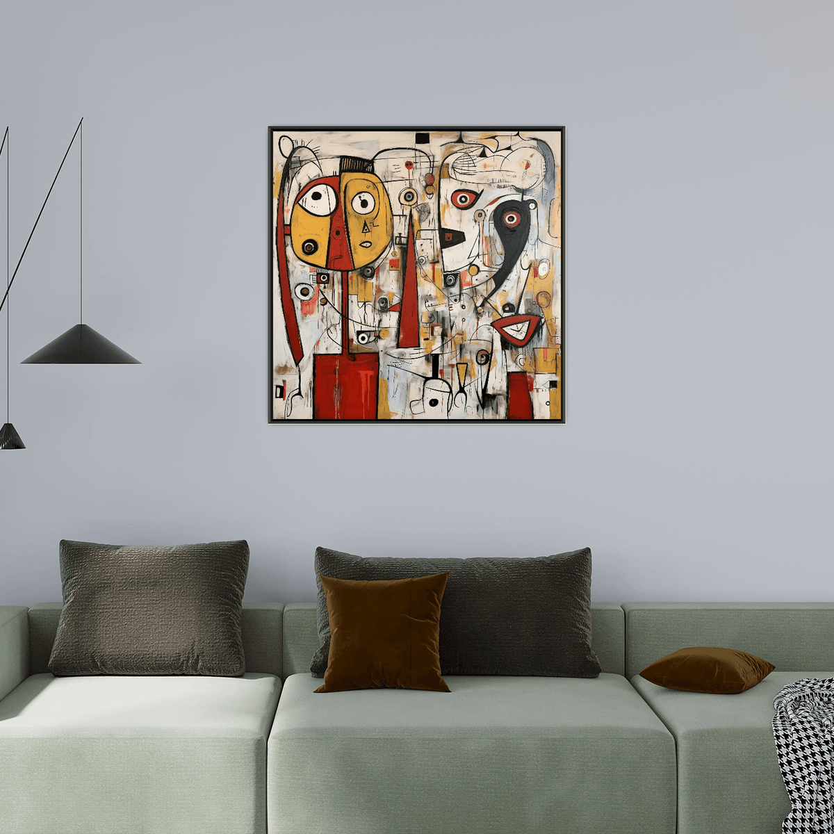 Red echoes II - ArtDeco Canvas