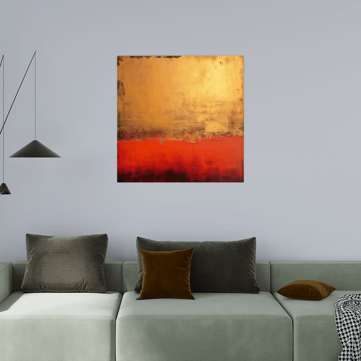 Red reflection - ArtDeco Canvas