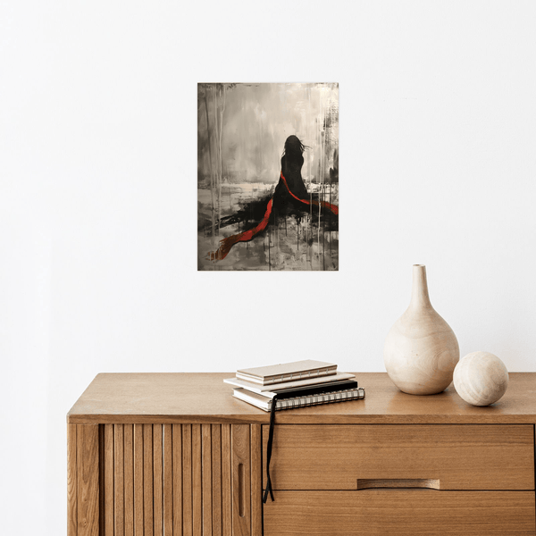 Red scarf - ArtDeco Canvas