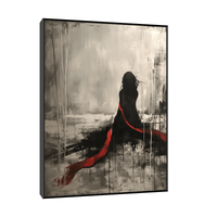 Red scarf - ArtDeco Canvas