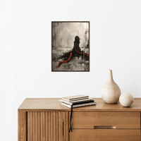 Red scarf - ArtDeco Canvas