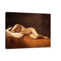 Resting Model, Constantin Hansen - ArtDeco Canvas