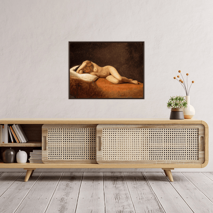 Resting Model, Constantin Hansen - ArtDeco Canvas