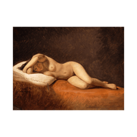 Resting Model, Constantin Hansen - ArtDeco Canvas