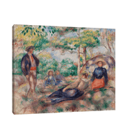 Resting in the Grass, Pierre-Auguste Renoir - ArtDeco Canvas