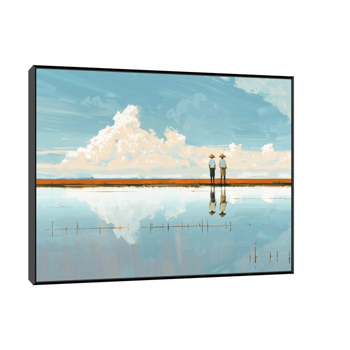 Rice field - ArtDeco Canvas