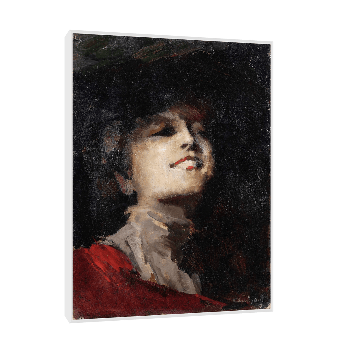 Ritratto femminile, Giuseppe Amisani - ArtDeco Canvas