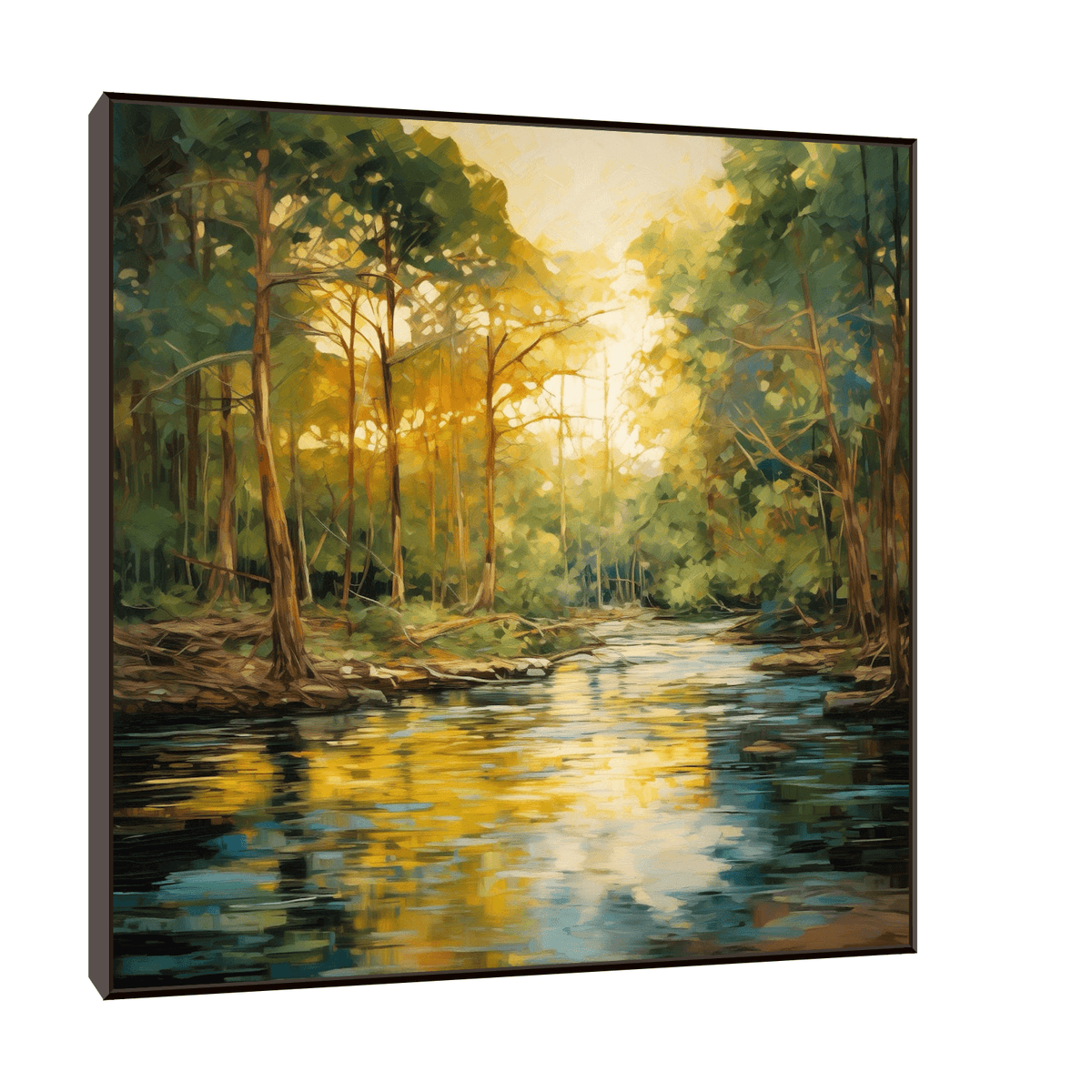 River through the forest - ArtDeco Canvas