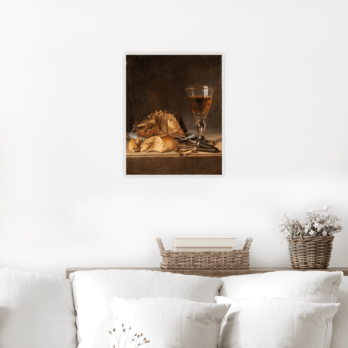 Roast Fowl and Wineglass, Pehr Hilleström - ArtDeco Canvas