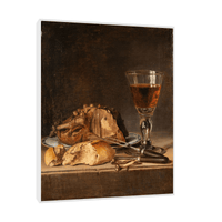 Roast Fowl and Wineglass, Pehr Hilleström - ArtDeco Canvas