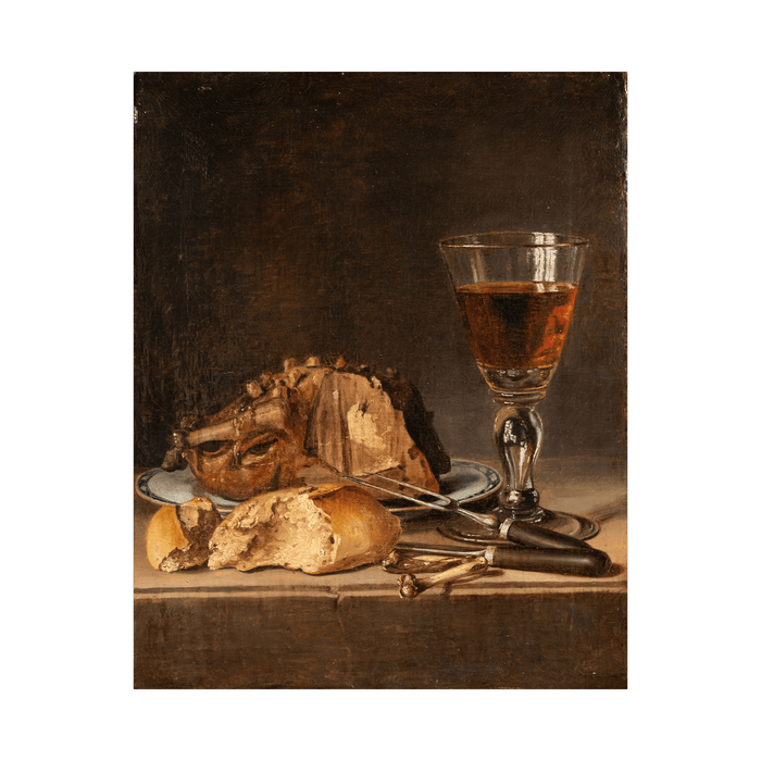 Roast Fowl and Wineglass, Pehr Hilleström - ArtDeco Canvas