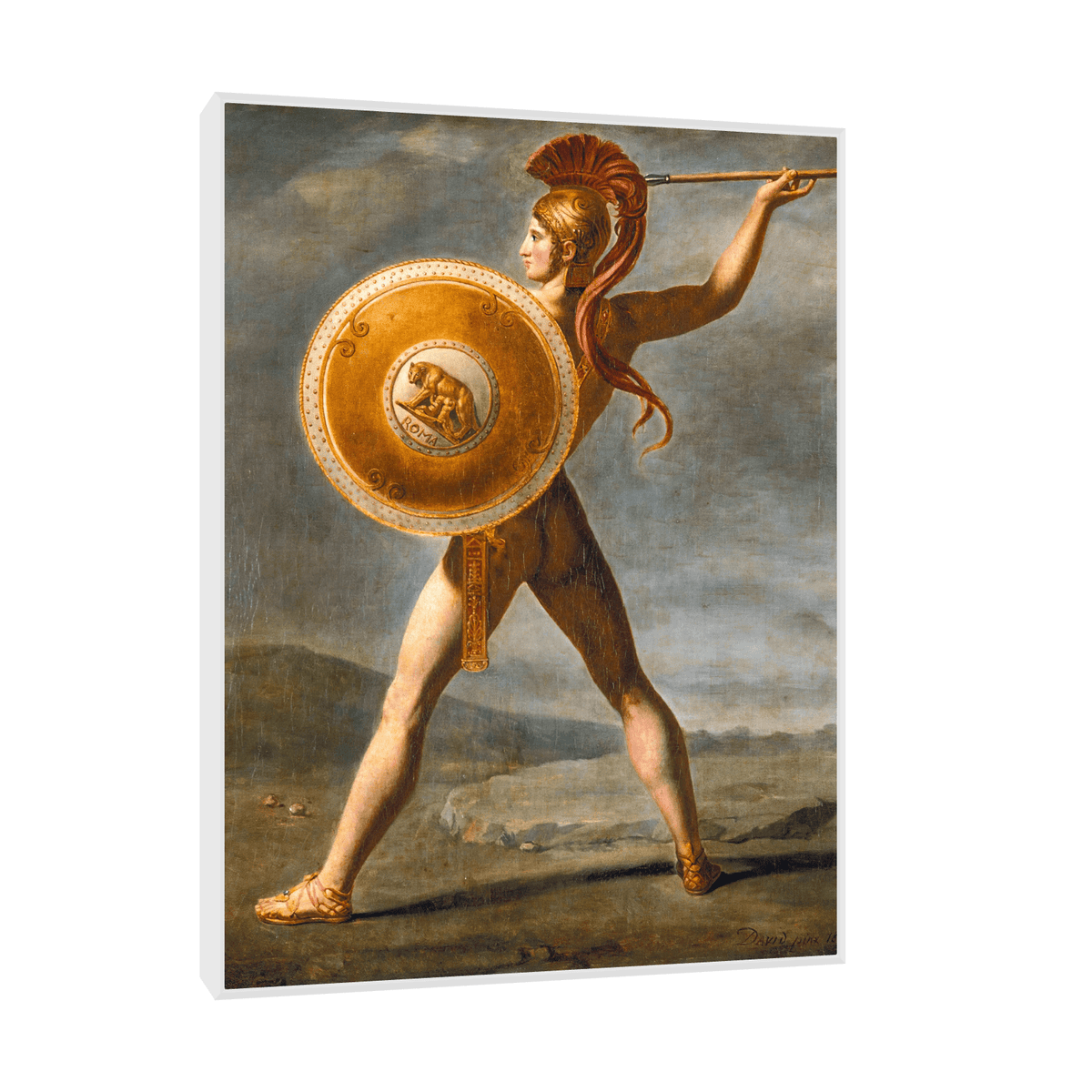 Roman Warrior, Louis David - ArtDeco Canvas