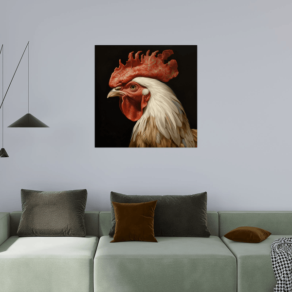 Rooster profile - ArtDeco Canvas