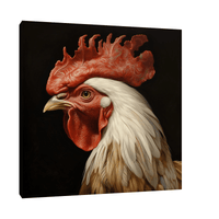 Rooster profile - ArtDeco Canvas