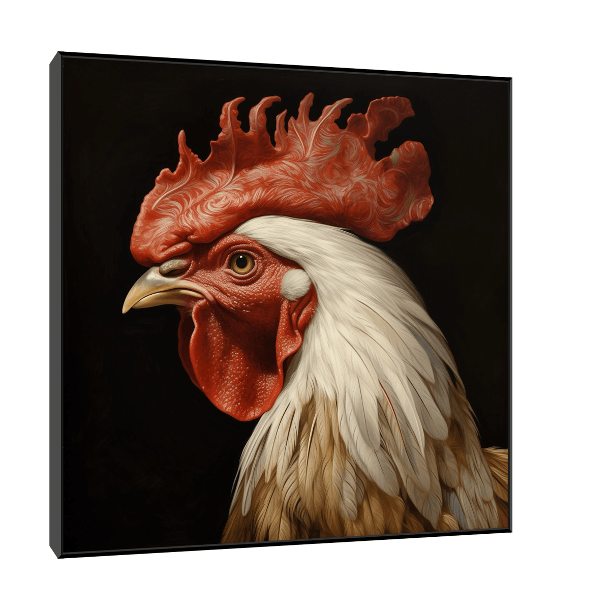 Rooster profile - ArtDeco Canvas