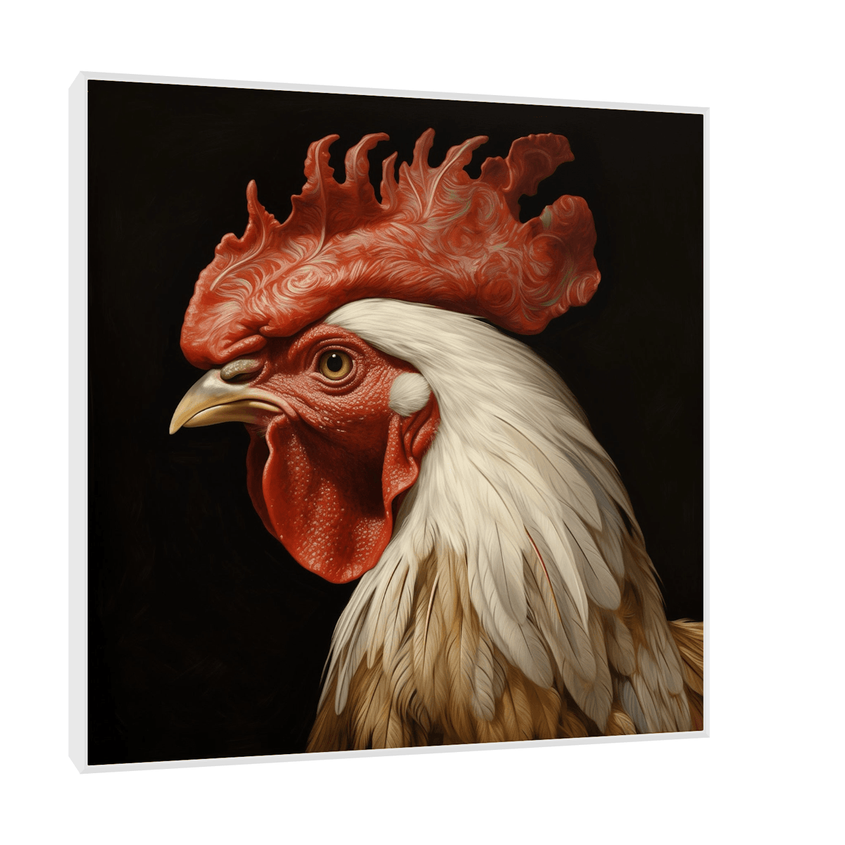 Rooster profile - ArtDeco Canvas