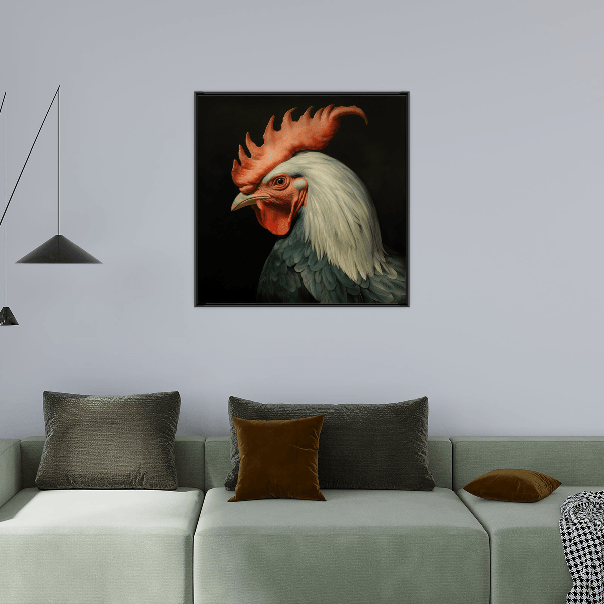 Rooster profile ll - ArtDeco Canvas