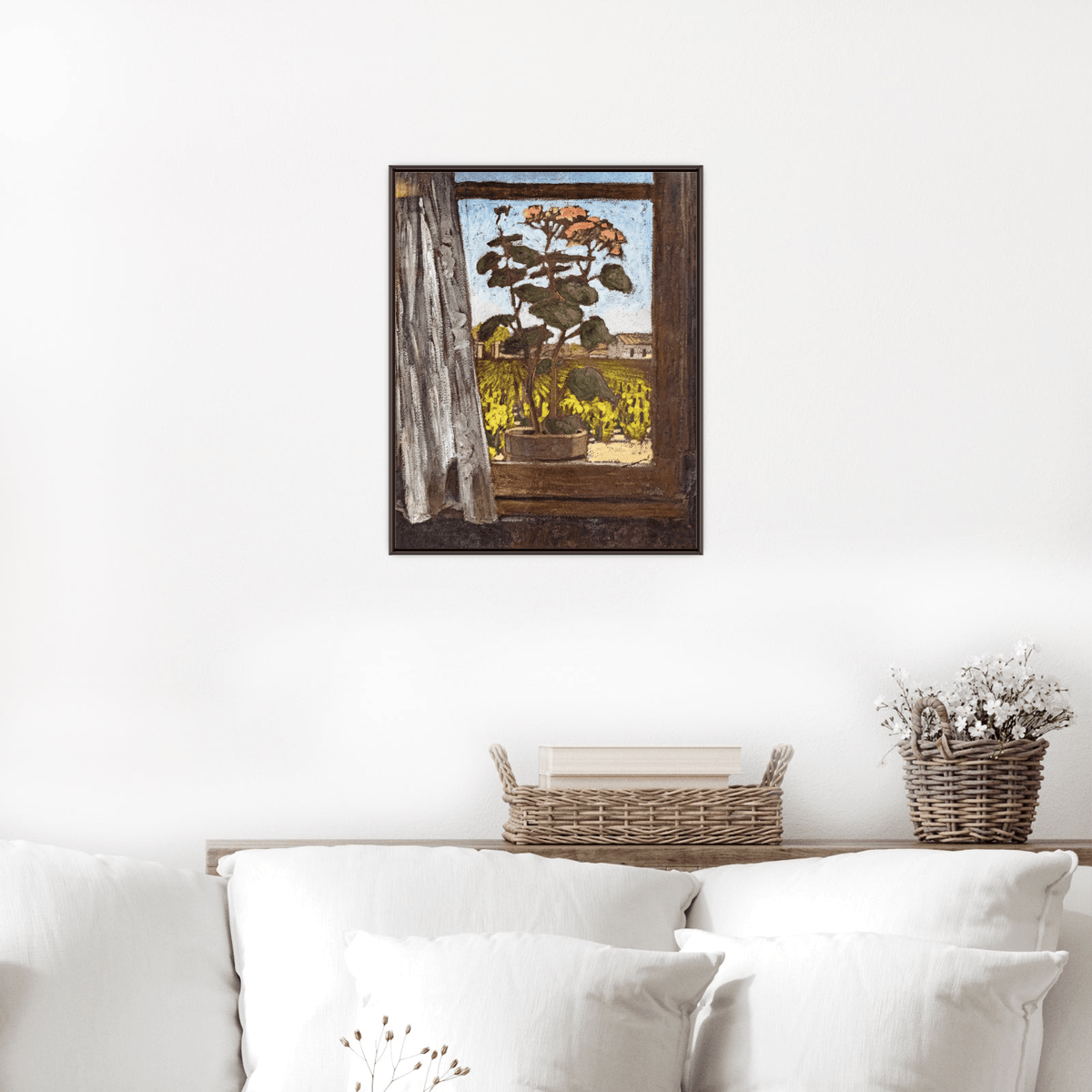 Rosebush and vines at Touny, Georges Gaudion - ArtDeco Canvas